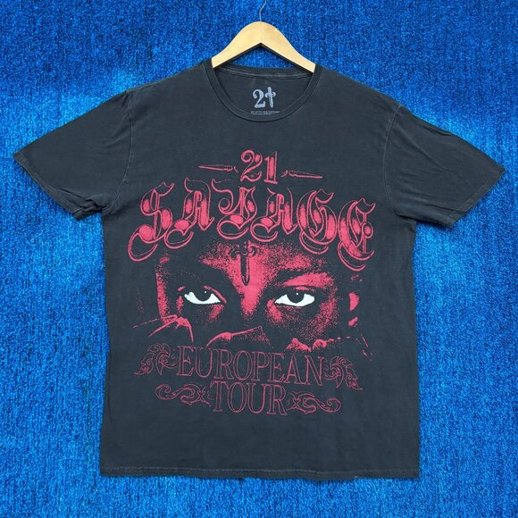 21 Savage American Dream European Tour Oversized Rap Tee Size Medium - Picture 1 of 4